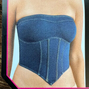 NOBO | women’s denim bustier. Size: XL